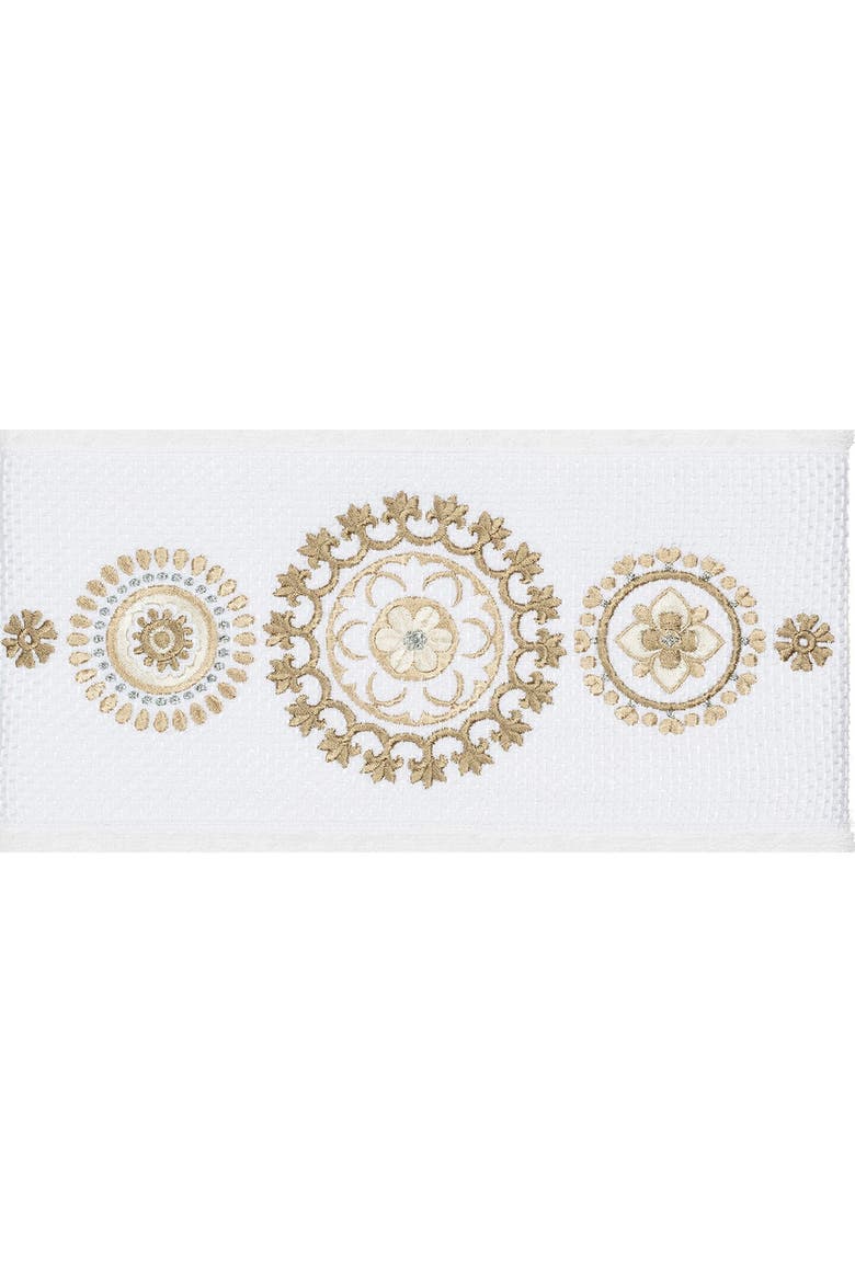Isabelle 3-Piece Embellished Towel Set - White, Alternate, color, WHITE