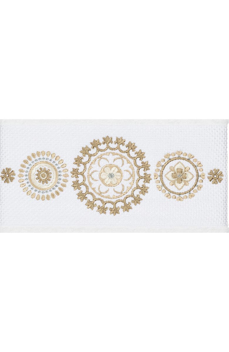 Linum Home Textiles Isabelle 3-Piece Embellished Towel Set - White, Alternate, color, White