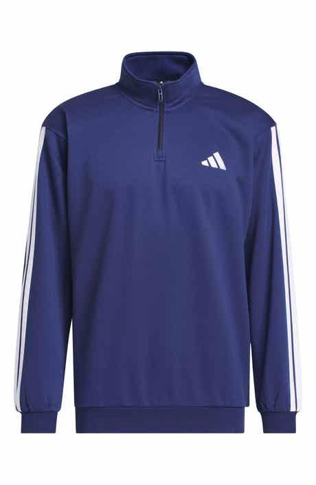 3-Stripe Fleece Quarter Zip Pullover