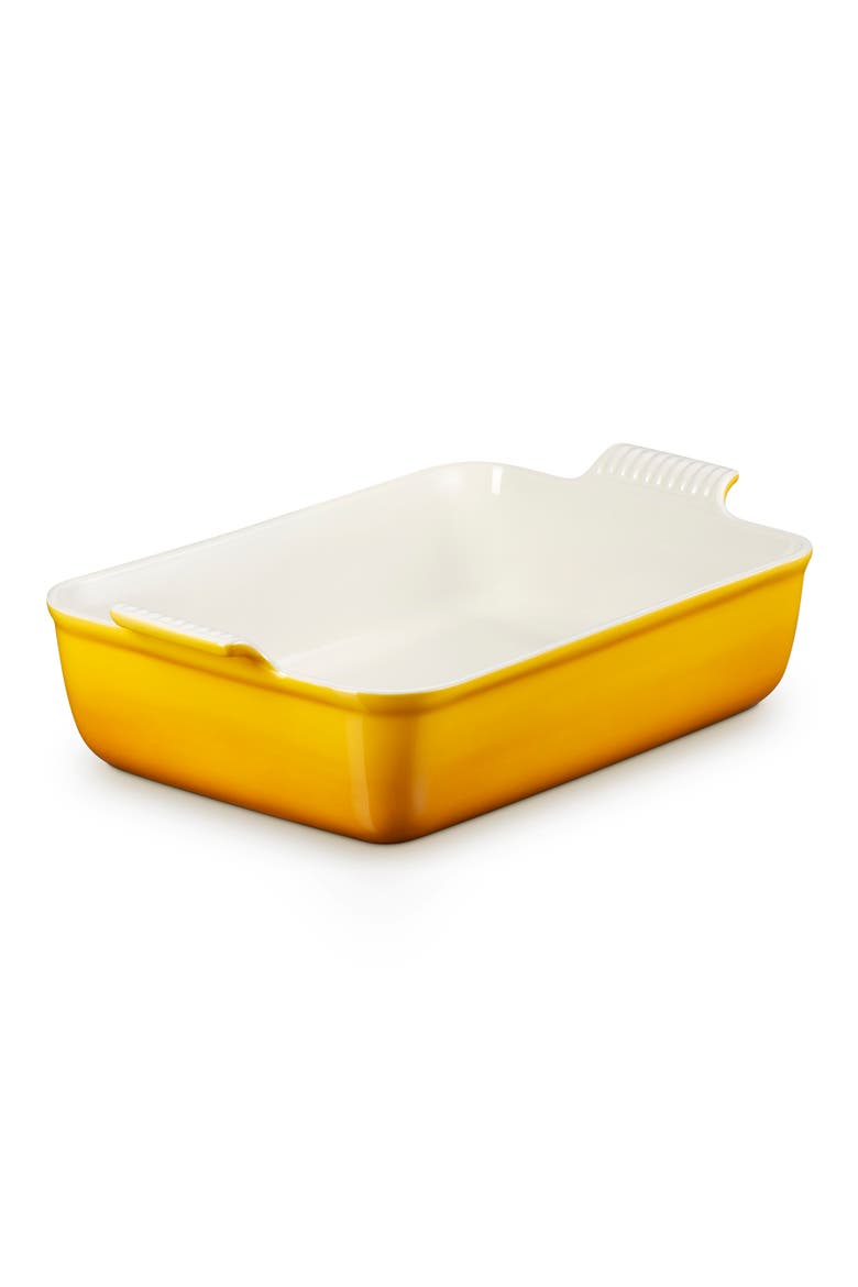Heritage Stoneware Deep Lasagna Dish, Alternate, color, NECTAR