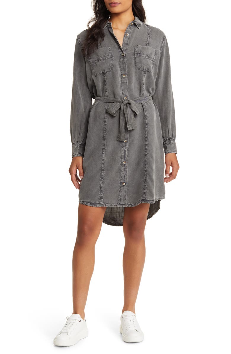Hatley Riley Tie Waist Long Sleeve Shirtdress, Main, color, 