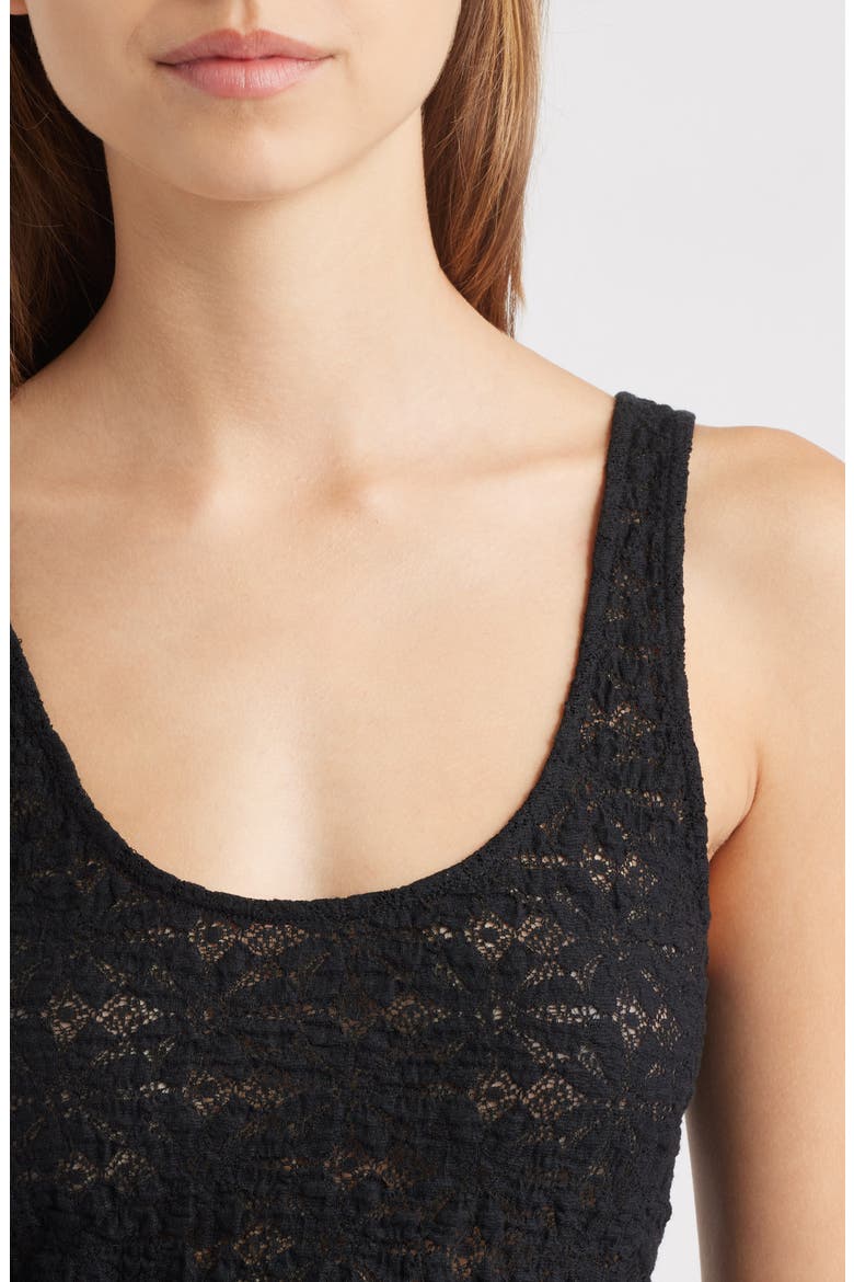 Donya Lace Scoop Neck Tank, Alternate, color, BLACK LACE
