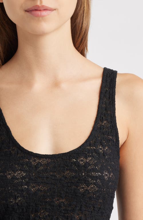 Rails Donya Lace Scoop Neck Tank In Black