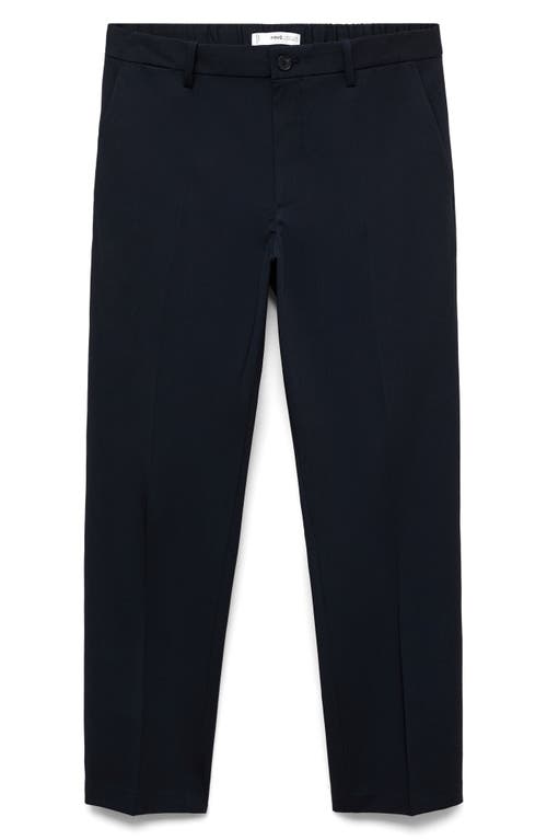 Mango Bologna Slim Fit Stretch Pants In Animal Print