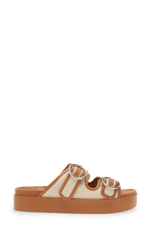 Rag & Bone Geo Buckle Platform Sandals In Natural