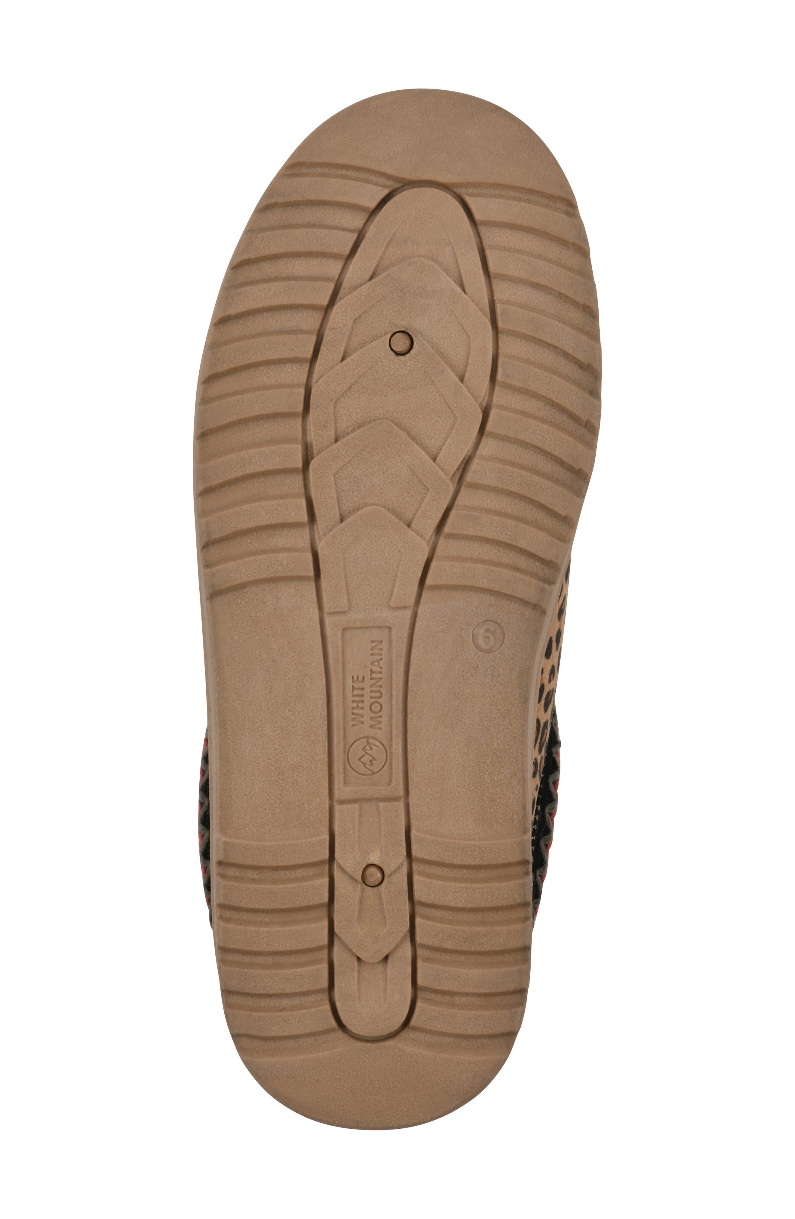 Icebin Faux Shearling Lined Clog Slipper, Alternate, color, TAN/ LEOPARD/ FABRIC