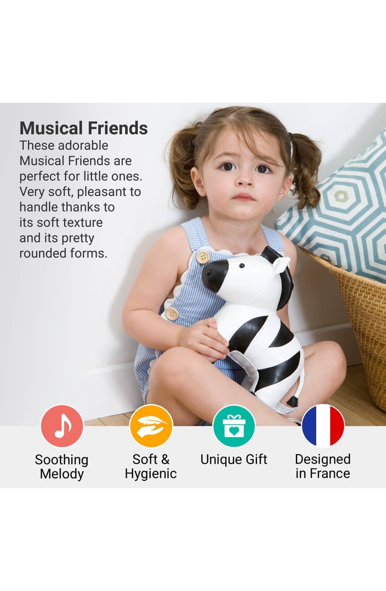 Little Big Friends Musical Animals - Zebra, Plush Baby Music Box, Nursery Toy, Alternate, color, Multicolor