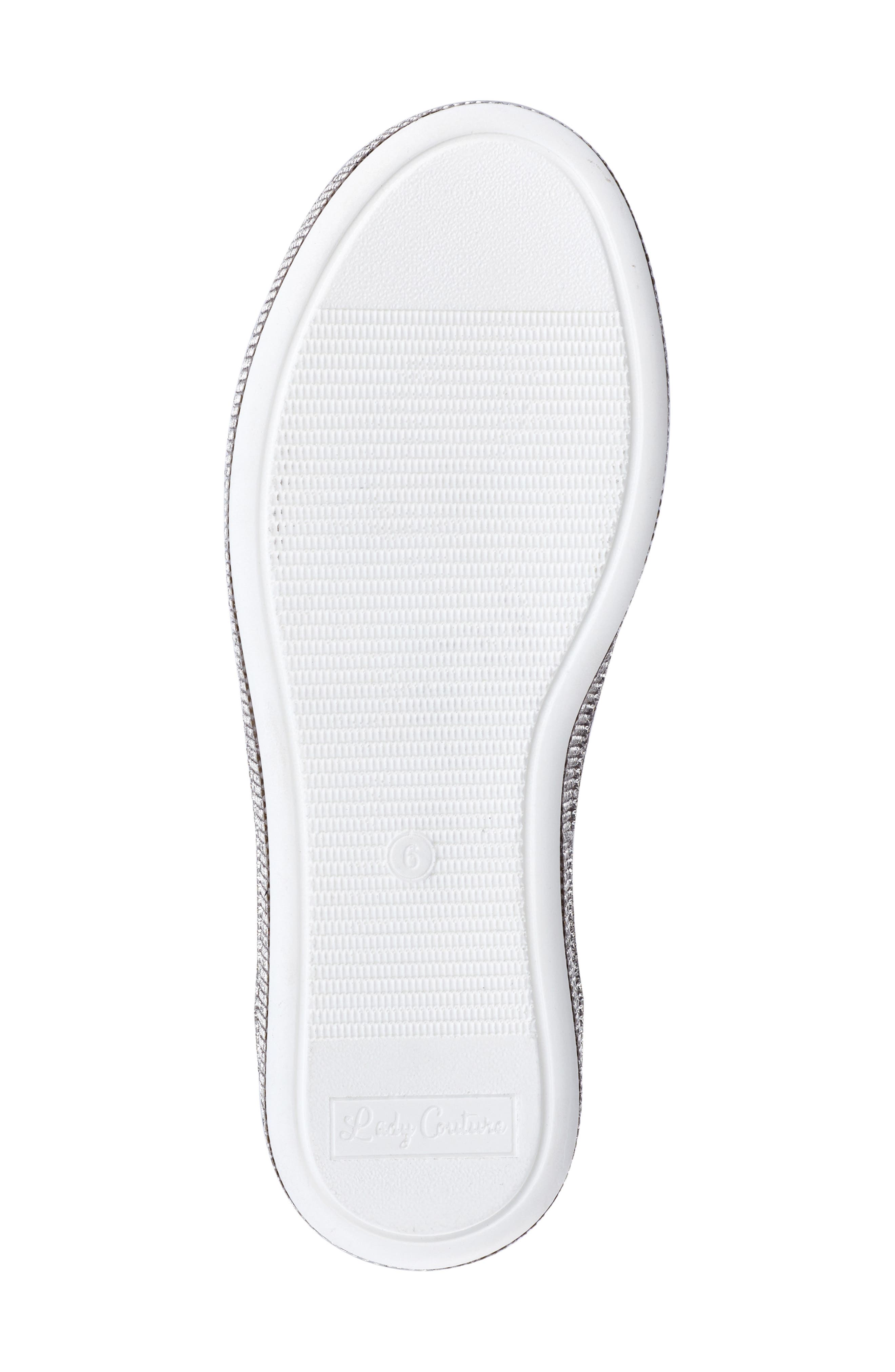 LADY COUTURE Legend Rhinestone Sneaker, Alternate, color, Silver