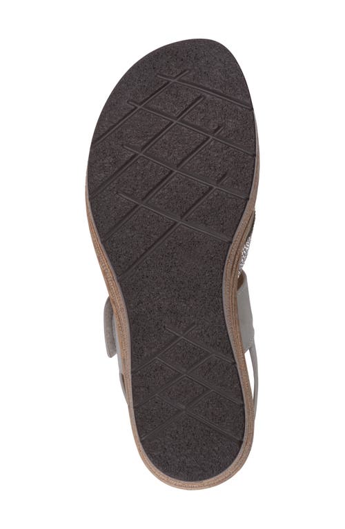 Gc Shoes Luxe Comfort Wedge Sandal In Grey