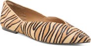 Dolce Vita Gema Genuine Calf Hair Pointed Toe Flat