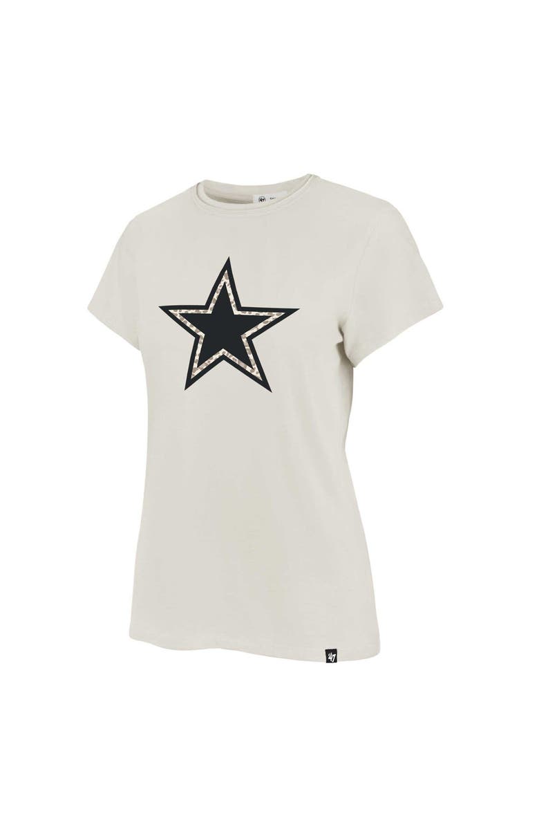 '47 Women's '47 Cream Dallas Cowboys Panthera Frankie T-Shirt, Alternate, color, Cream