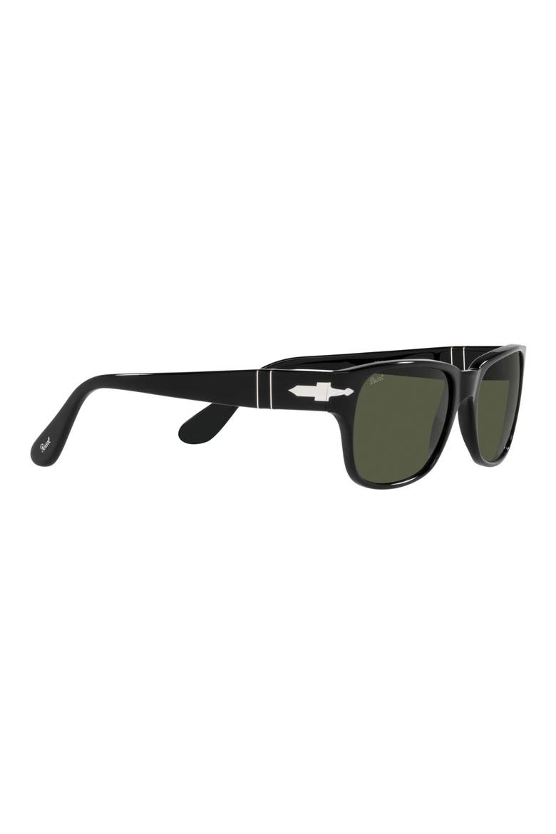 55mm Rectangular Sunglasses, Alternate, color, BLACK/ GREEN