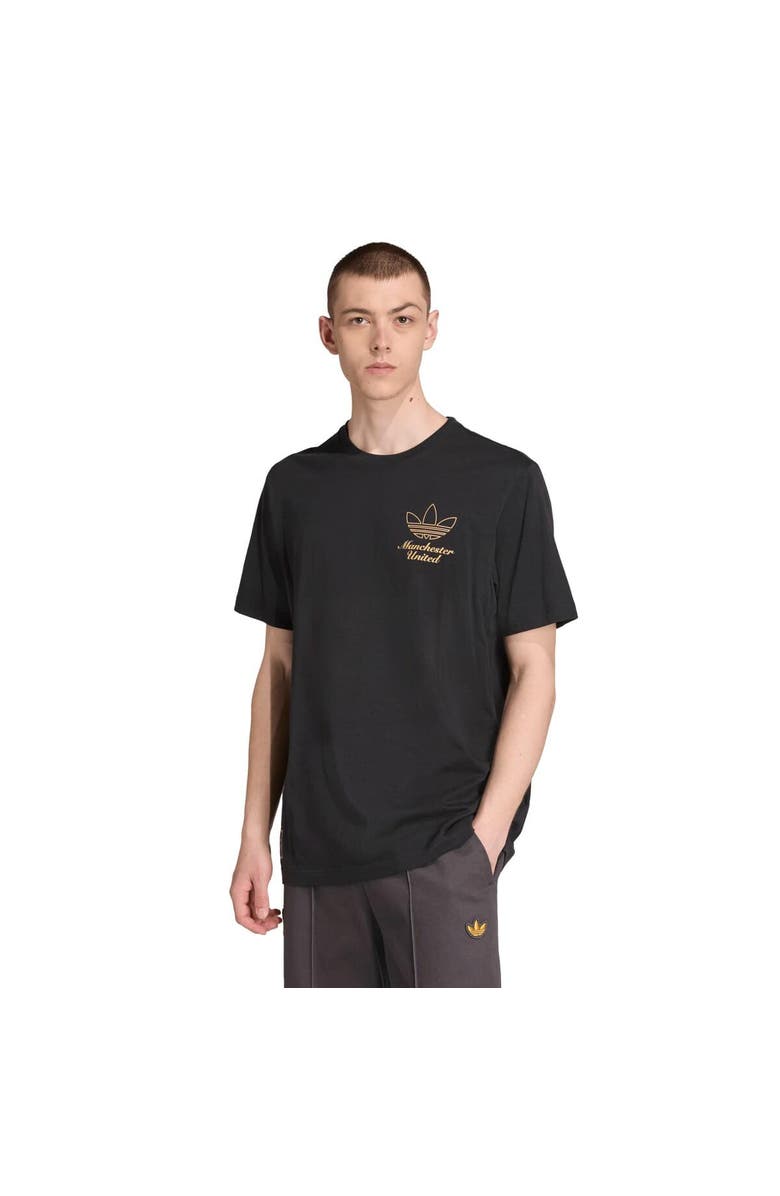 adidas Men's adidas Black Manchester United Terrace Icons Collection Graphic T-Shirt, Main, color, Black