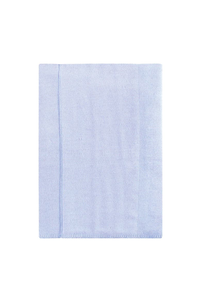 7-Pack Absorbent Flannel Burp Cloths , Cotton-Poly Blend, Alternate, color, Blue Cosmos
