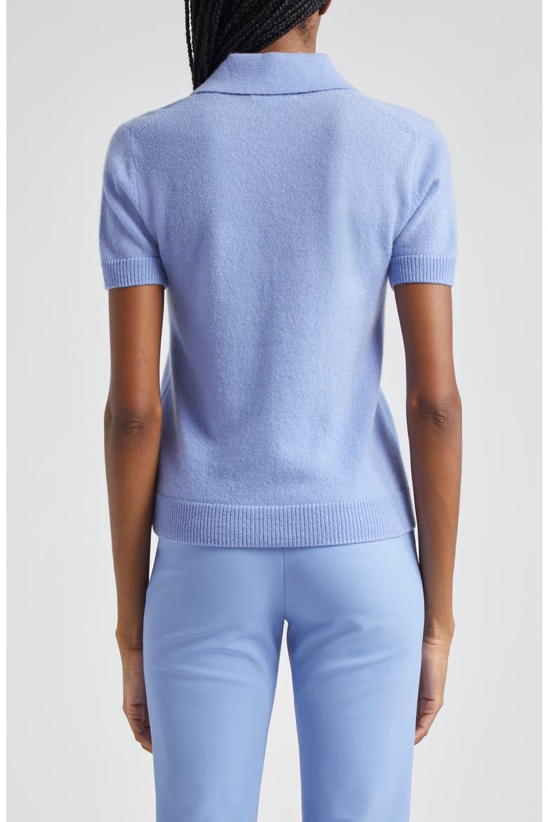 Brandt Cashmere Polo Sweater, Alternate, color, HYDRANGEA