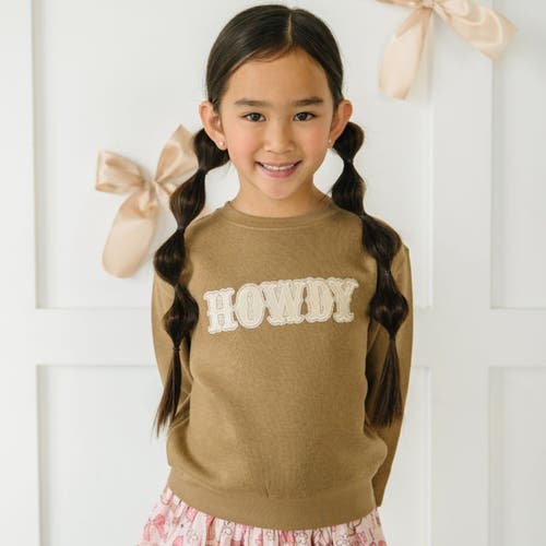 Sweet Wink Howdy Patch Sweatshirt In Brown