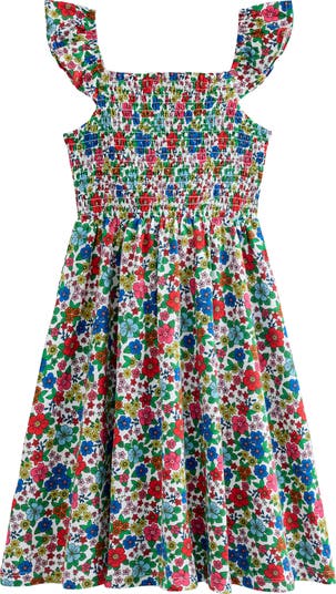 Kids' Willa Floral Ruffle Accent Cotton Dress