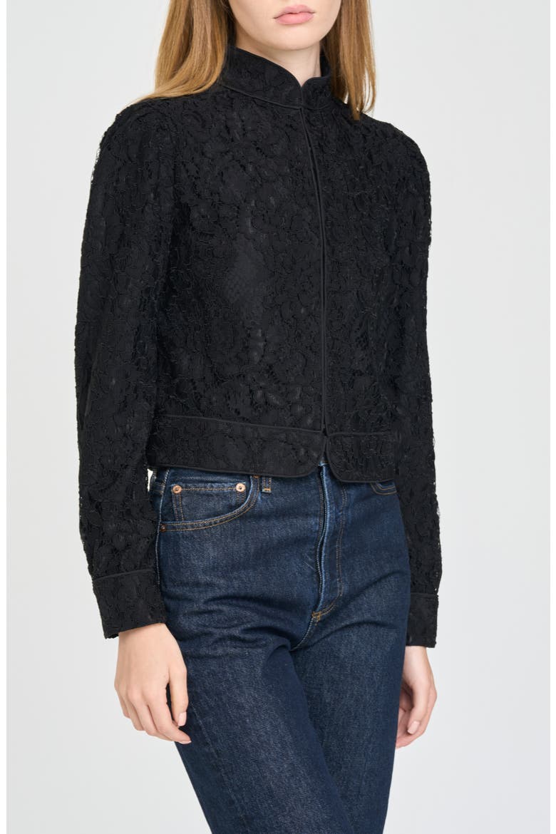 Eleanor Lace Jacket, Alternate, color, BLACK