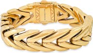 HMY JEWELRY Chunky Wheat Chain Bracelet