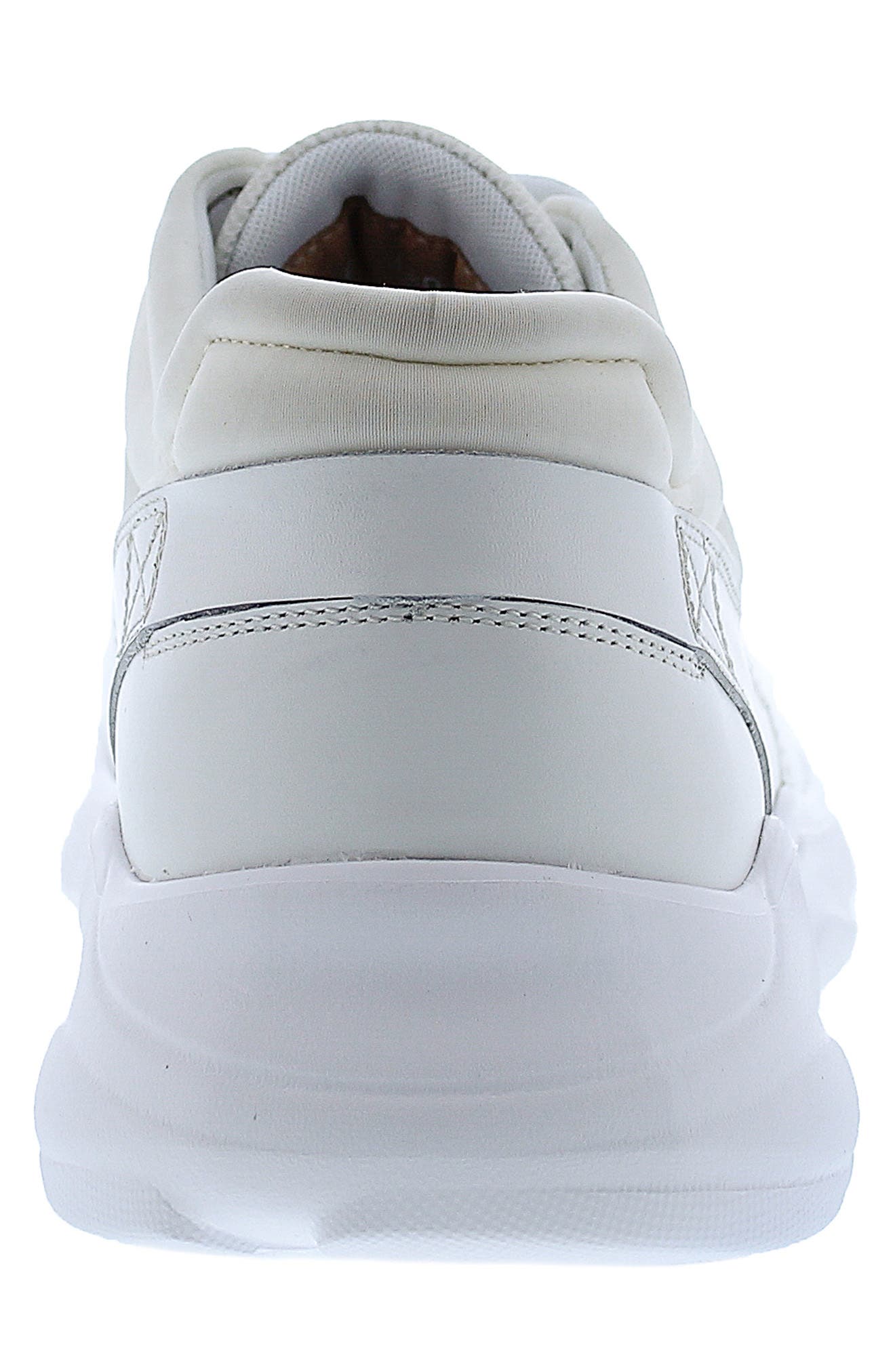 Zanzara Charles Leather Sneaker, Alternate, color, White