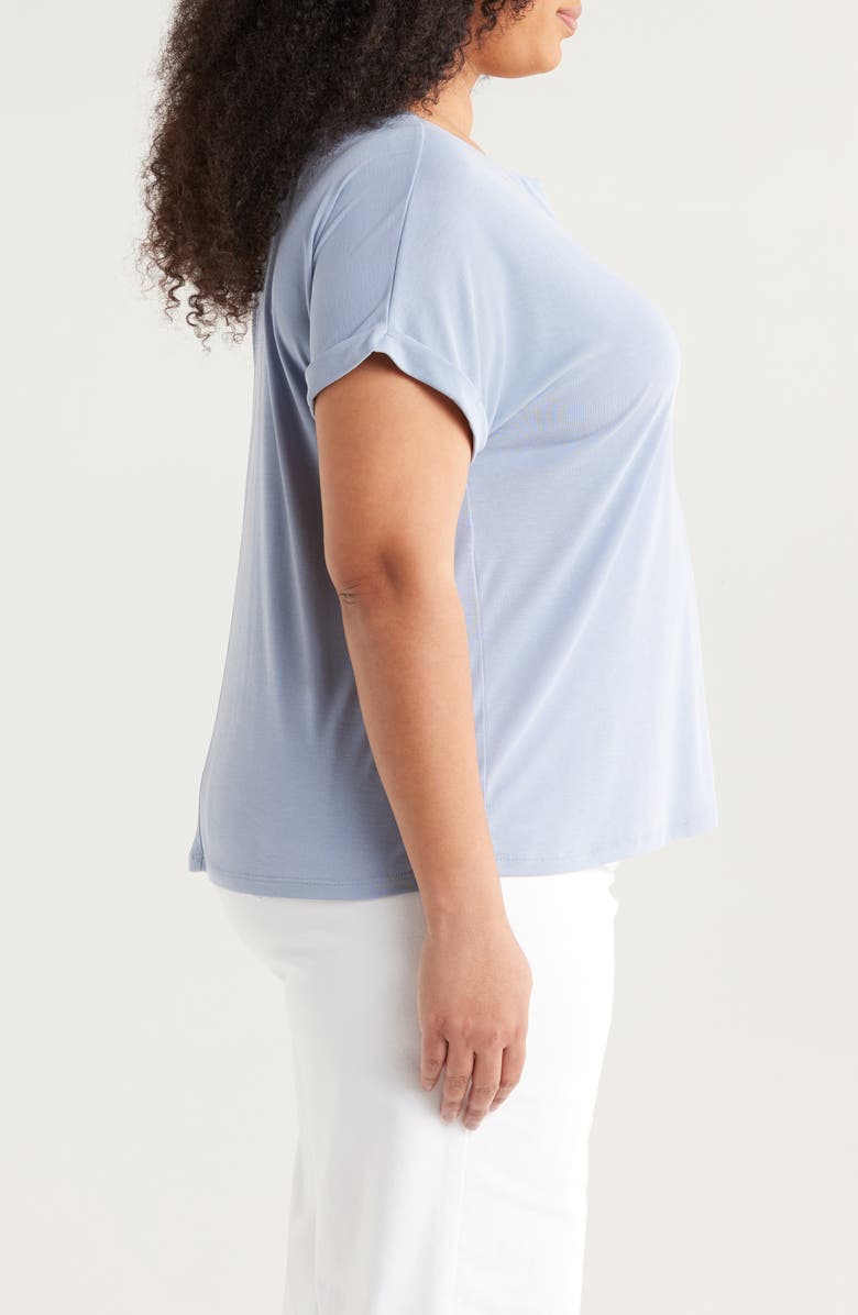 Lucky Brand Sandwash Dolman Sleeve Split Neck T-Shirt, Alternate, color, 