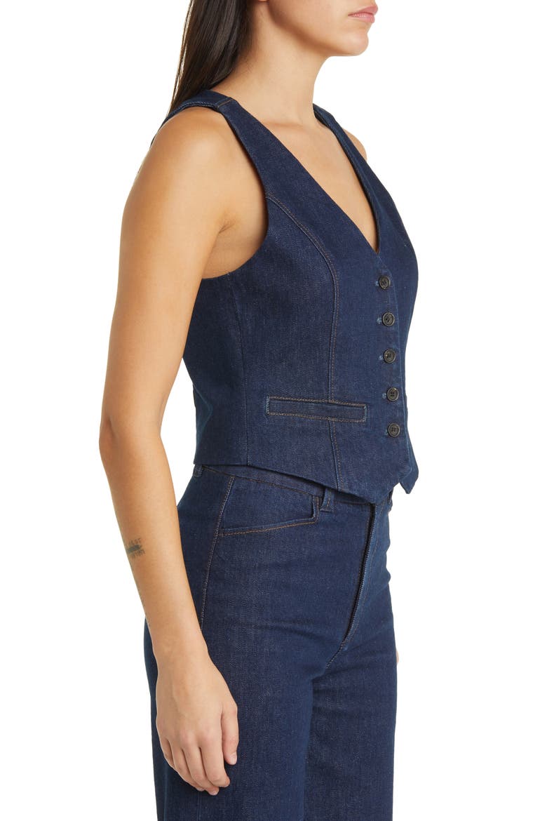 Antonella Denim Vest, Alternate, color, EDINBURGH