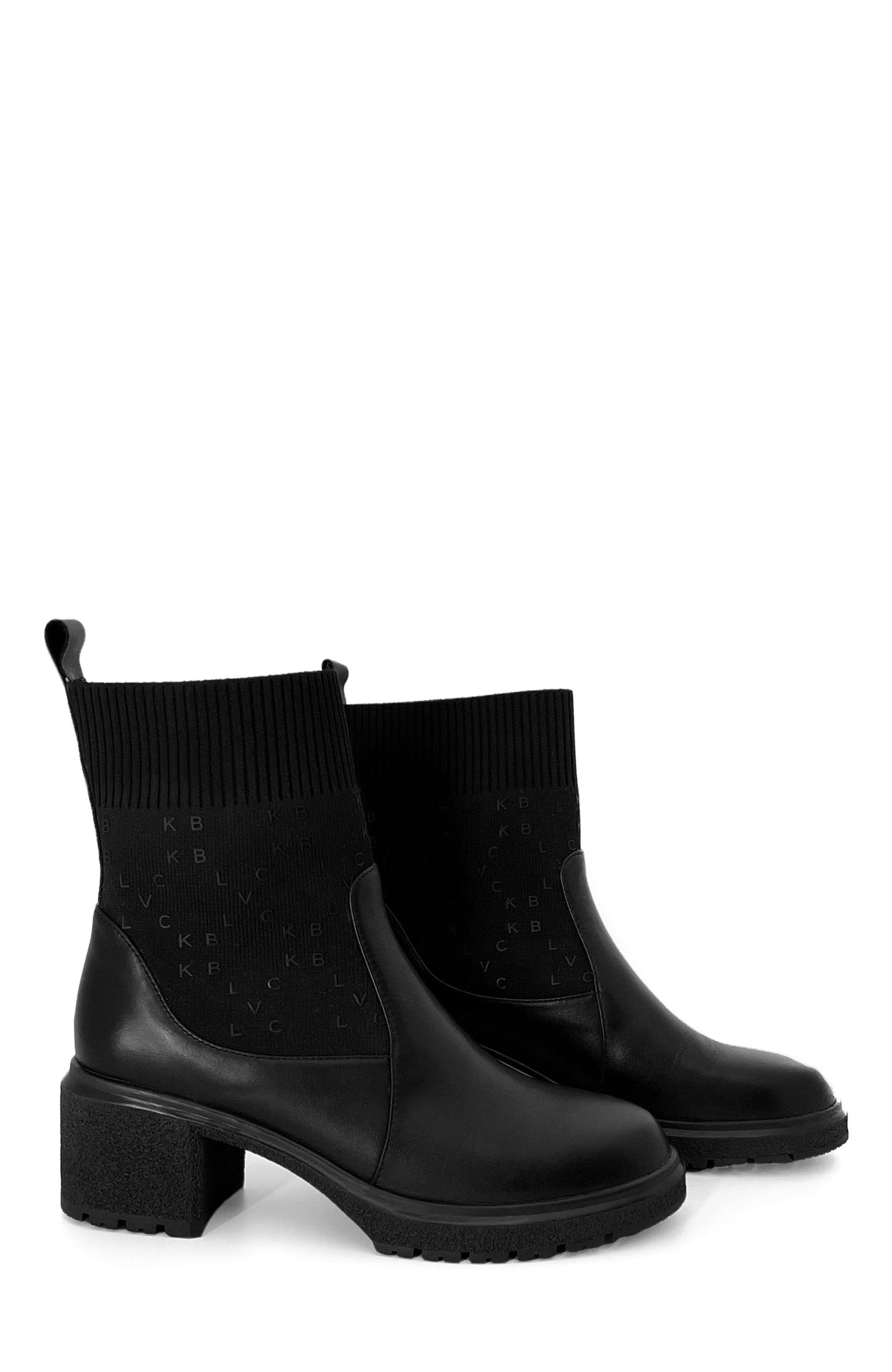 Blvck Monogram Ankle Boots, Alternate, color, Black