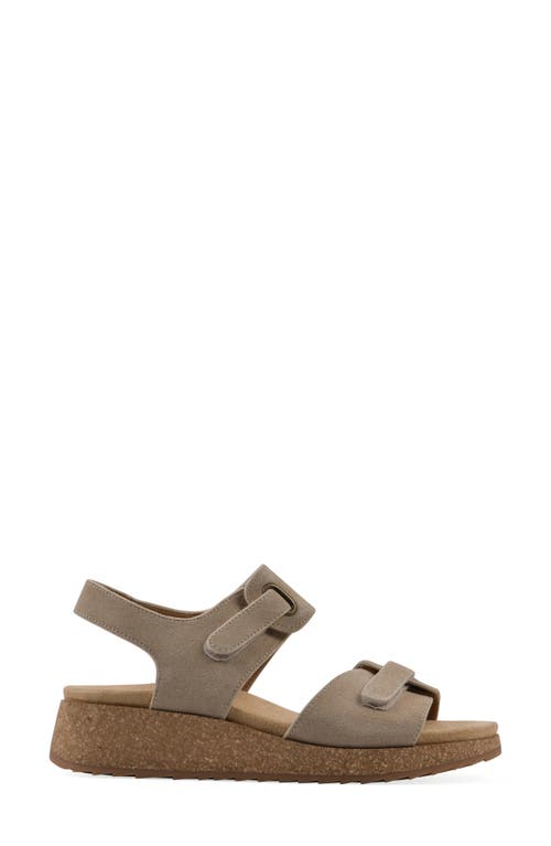 Cliffs By White Mountain Gelato Wedge Sandal In Sandalwood Suede