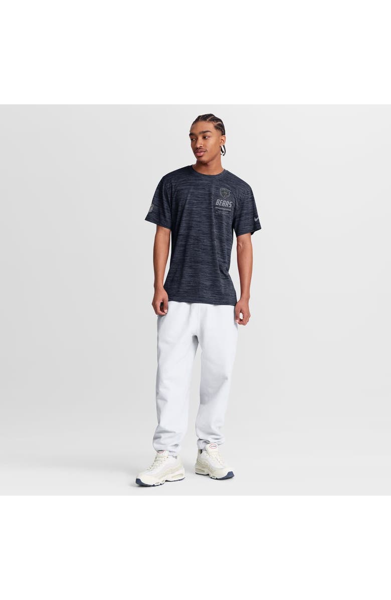 Nike Men's Nike Navy Chicago Bears Sideline Double Covered Dri-FIT Velocity T-Shirt, Alternate, color, Navy