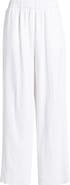 Anne Klein Straight Leg Linen Blend Pants
