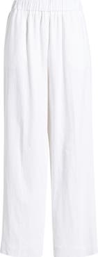 Anne Klein Straight Leg Linen Blend Pants