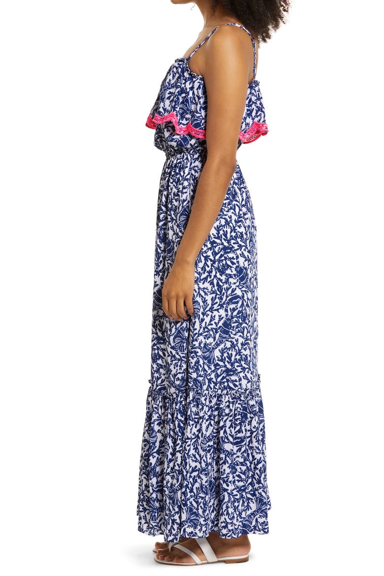 Adia Maxi Sundress, Alternate, color, OYSTER BAY BLUE KRILLIN IT