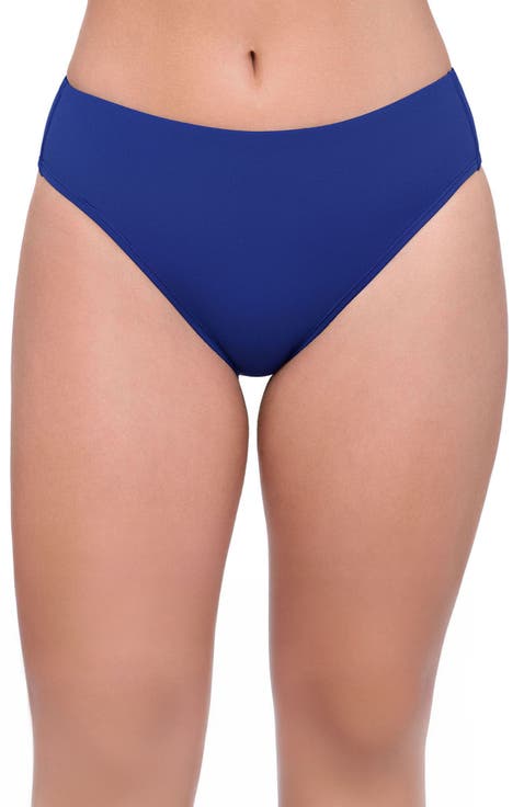 Smoothing and Sculpting Mid-Rise Swimsuit Bikini Bottoms