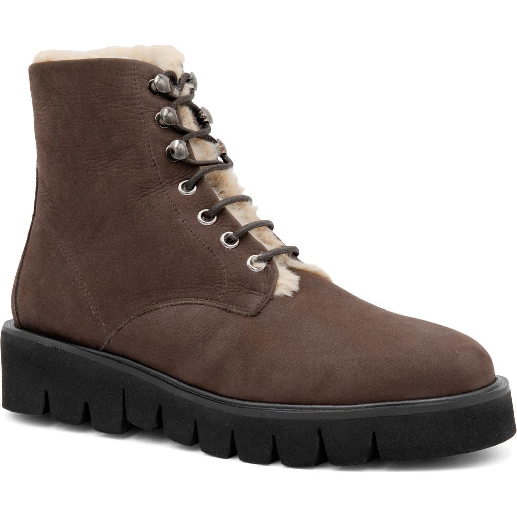 Amalfi By Rangoni Rivoli Faux Shearling Bootie In Brown