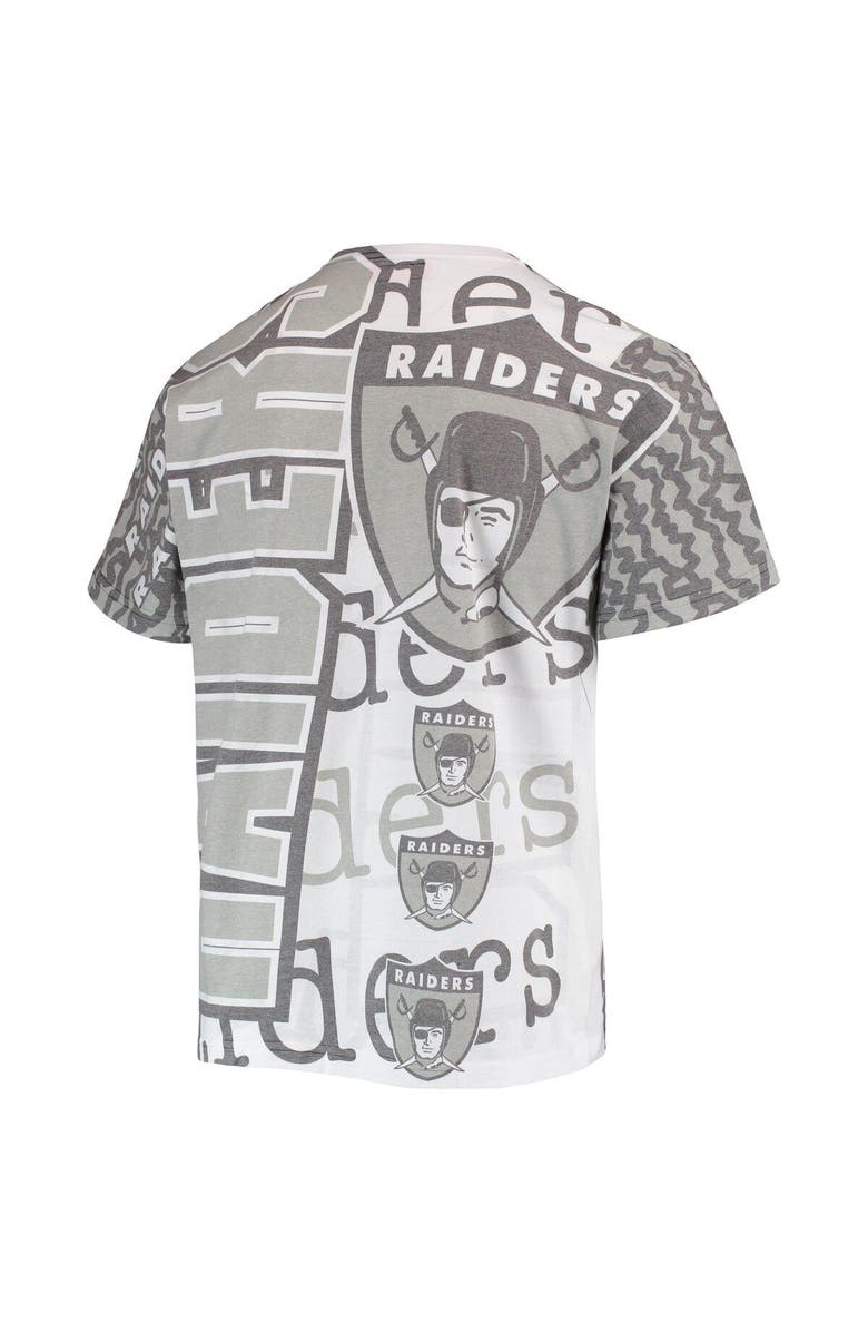 Mitchell & Ness Men's Mitchell & Ness White Las Vegas Raiders Jumbotron 2.0 Sublimated T-Shirt, Alternate, color, 