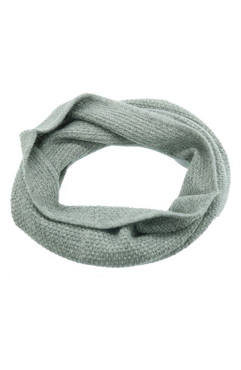 Popcorn Stitch Infinity Scarf