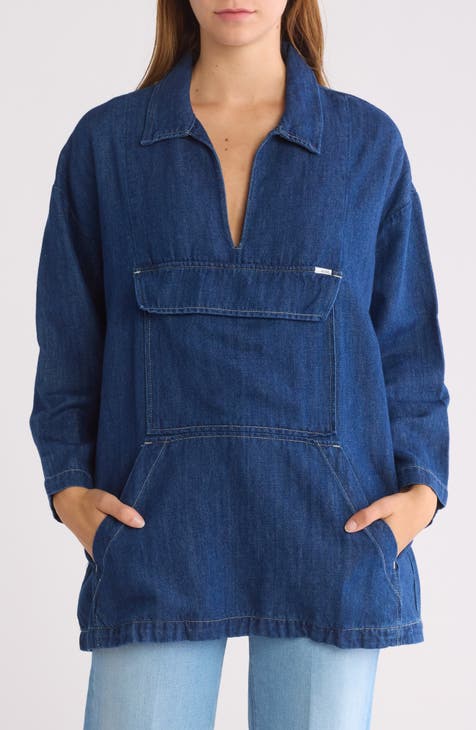 The Roo Oversize Denim Top