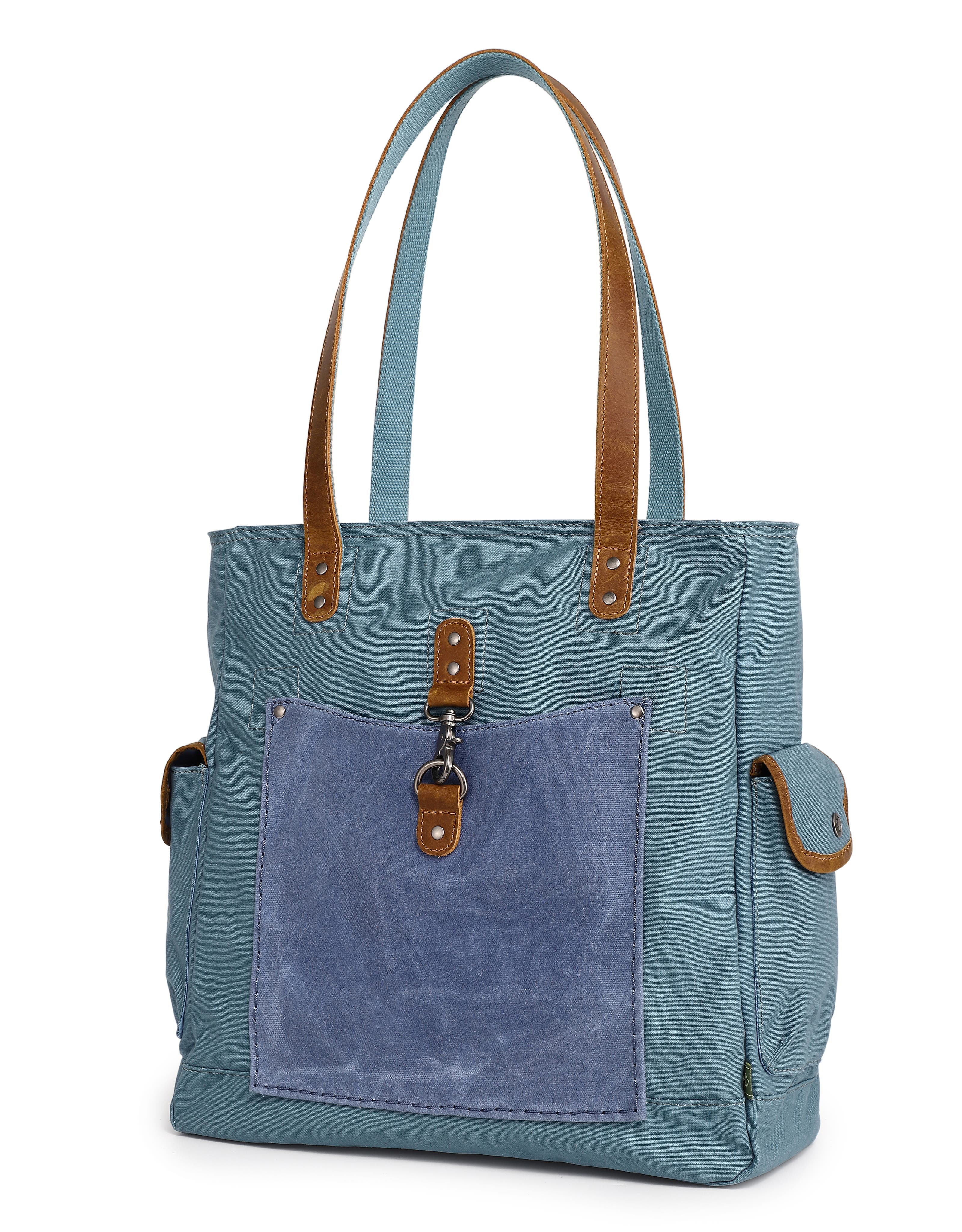 Valley and Sky Spacious Adventure Tote, Alternate, color, Teal