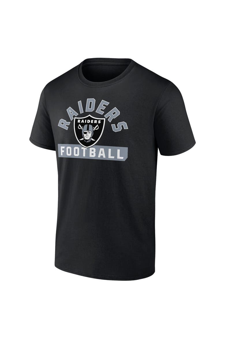Men's Fanatics Branded Black/White Las Vegas Raiders Two-Pack 2023 Schedule T-Shirt Combo Set, Alternate, color, Black