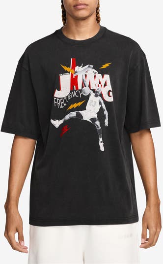 Jamming Frequency Oversize Graphic T-Shirt