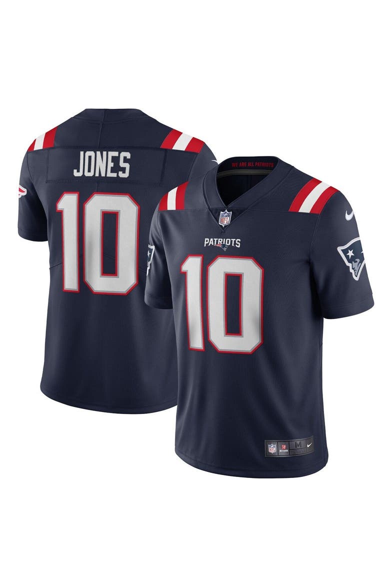 Men's Nike Mac Jones Navy New England Patriots Vapor Limited Jersey, Main, color, Navy