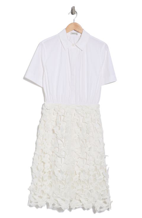 Colette Short Sleeve Mixed Media Dress