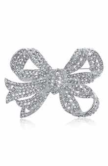 BLING JEWELRY Bow Brooch