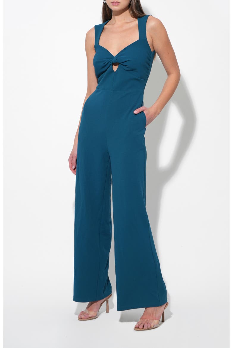 Frina Knit Sweetheart Jumpsuit, Alternate, color, TEAL