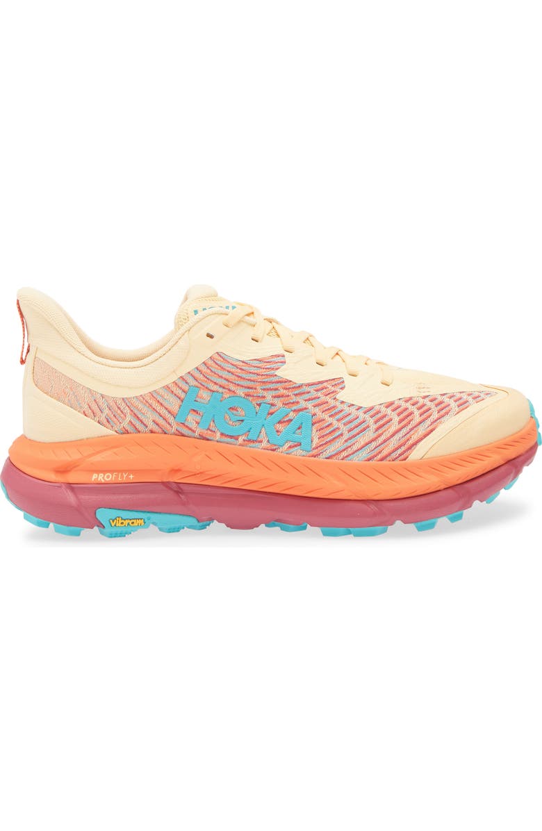 HOKA Mafate Speed 4 Trail Running Shoe, Alternate, color, Impala / Flame