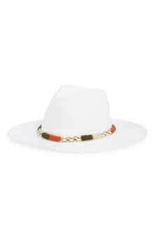 Braided Rope Trim Panama Hat