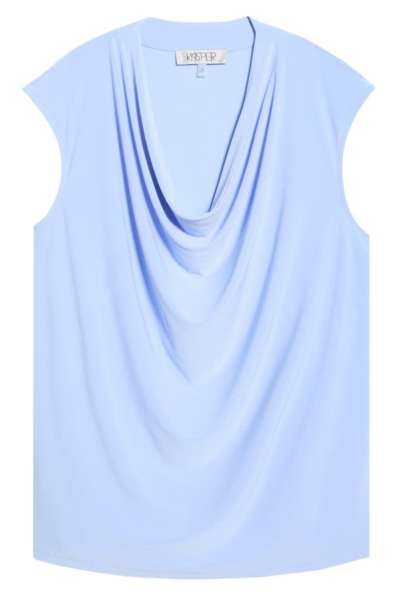 Cowl Neck Cap Sleeve Top, Alternate, color, PARIS BLEU