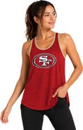 G-III 4HER BY CARL BANKS Women's G-III 4Her by Carl Banks Scarlet San Francisco 49ers Tater II Racerback Tank Top