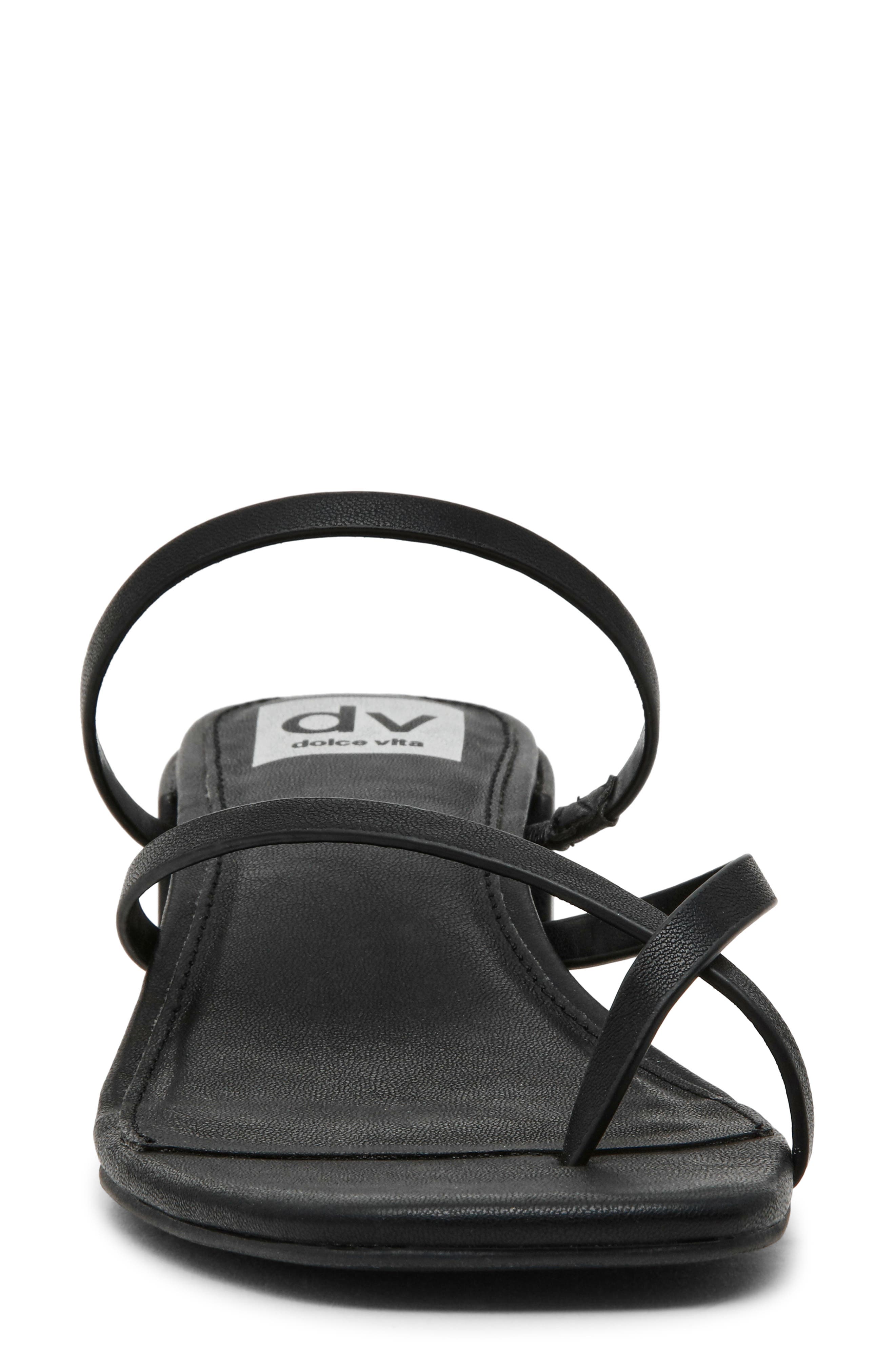 DV by Dolce Vita Saffina Toe Loop Sandal, Alternate, color, Black