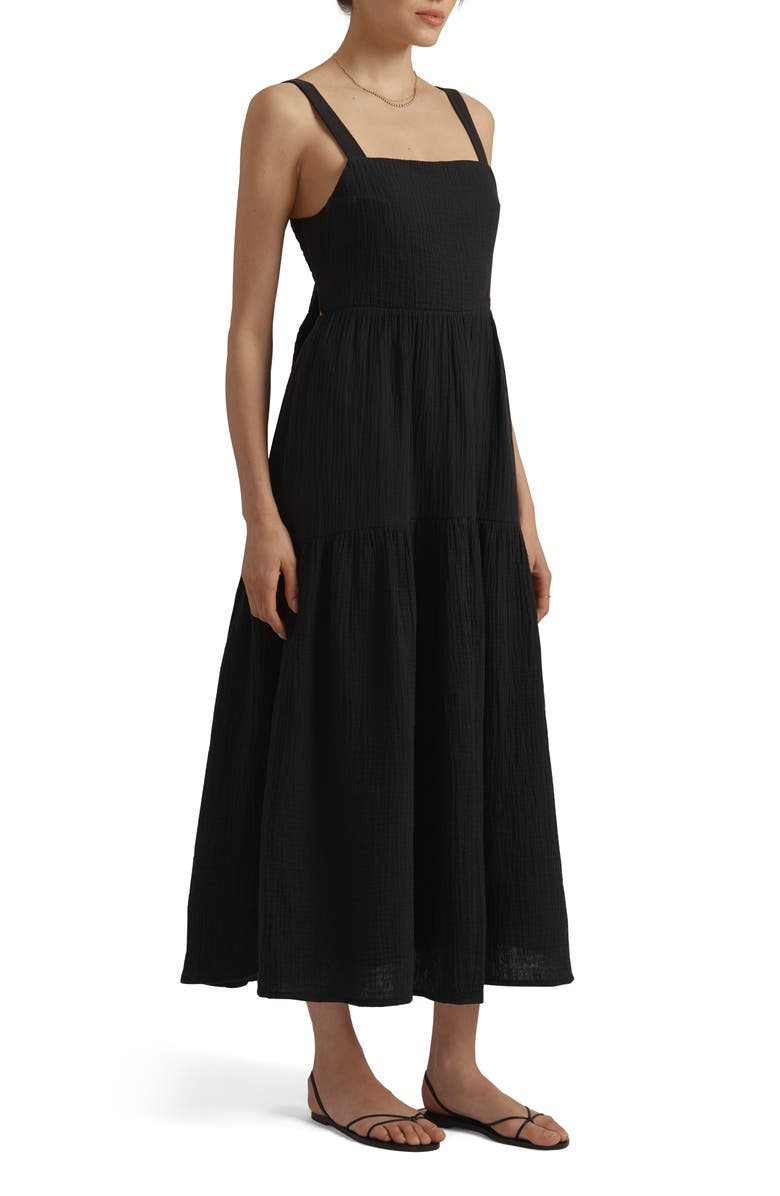 Favorite Daughter The Go-To Cotton Dress, Alternate, color, Black